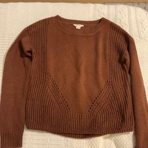 Brown knit sweater